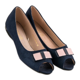 Ballerine Vinceza Open Toe albastru 3
