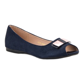Ballerine Vinceza Open Toe albastru 5