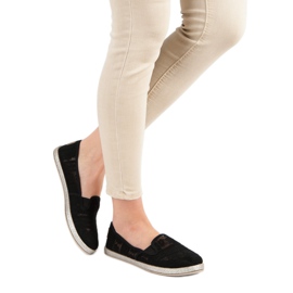 Sliponi din dantelă MCKEYLOR negru 2 Sliponi din dantelă MCKEYLOR negru 2