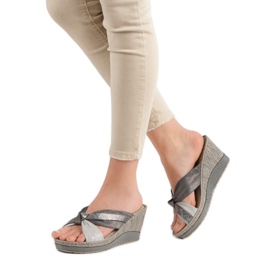 Sandale cu toc VINCEZA gri 2