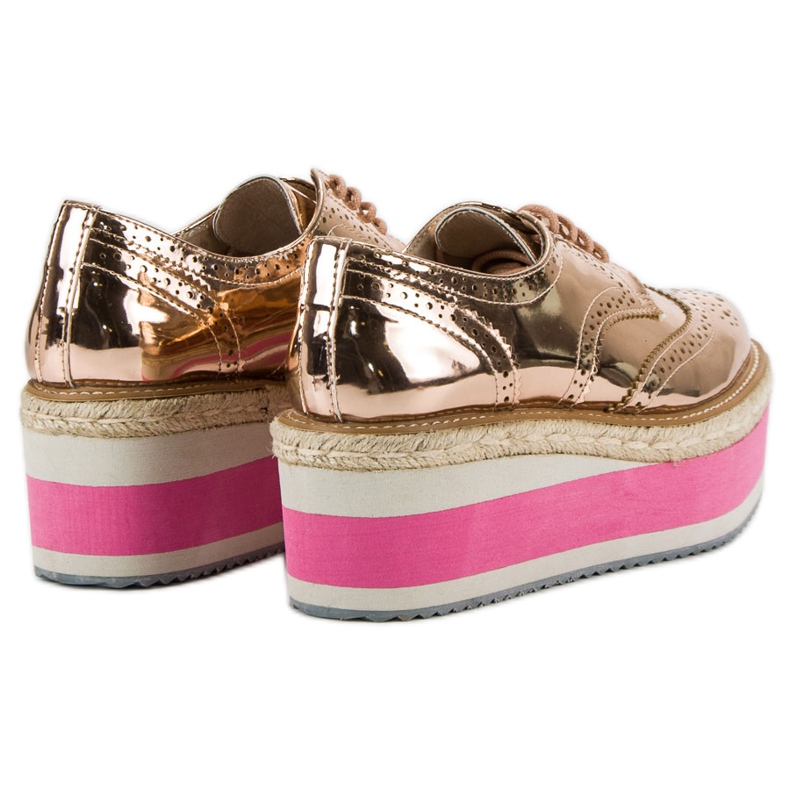 Corina Pantofi cu pană la modă galben 1