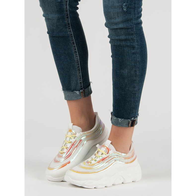 Pantofi sport ușori alb multicolor 2 Pantofi sport ușori alb multicolor 2