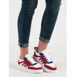 SHELOVET Încălțăminte sport confortabilă alb roșu 1 SHELOVET Încălțăminte sport confortabilă alb roșu 1