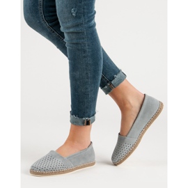 Filippo Espadrile din piele gri 1