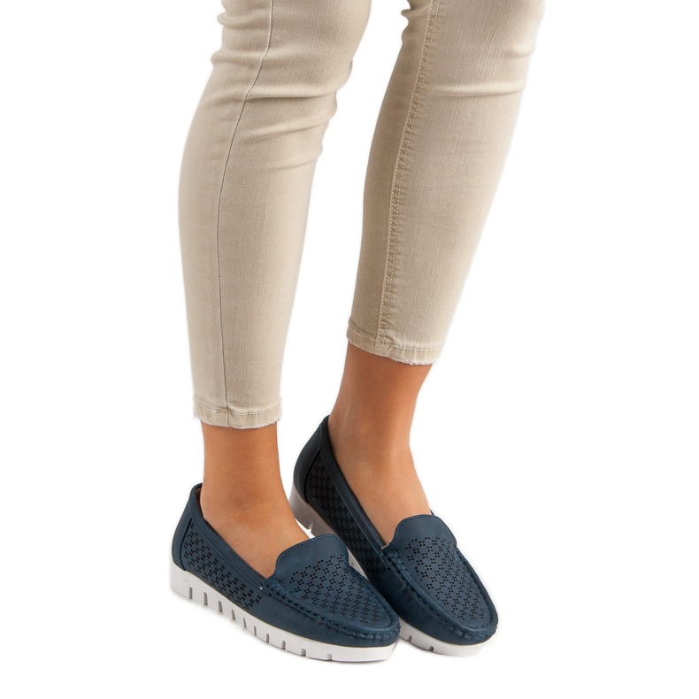 Vinceza Mocasini albastru marin 2