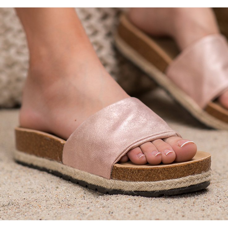 Kylie Papuci roz strălucitori 1