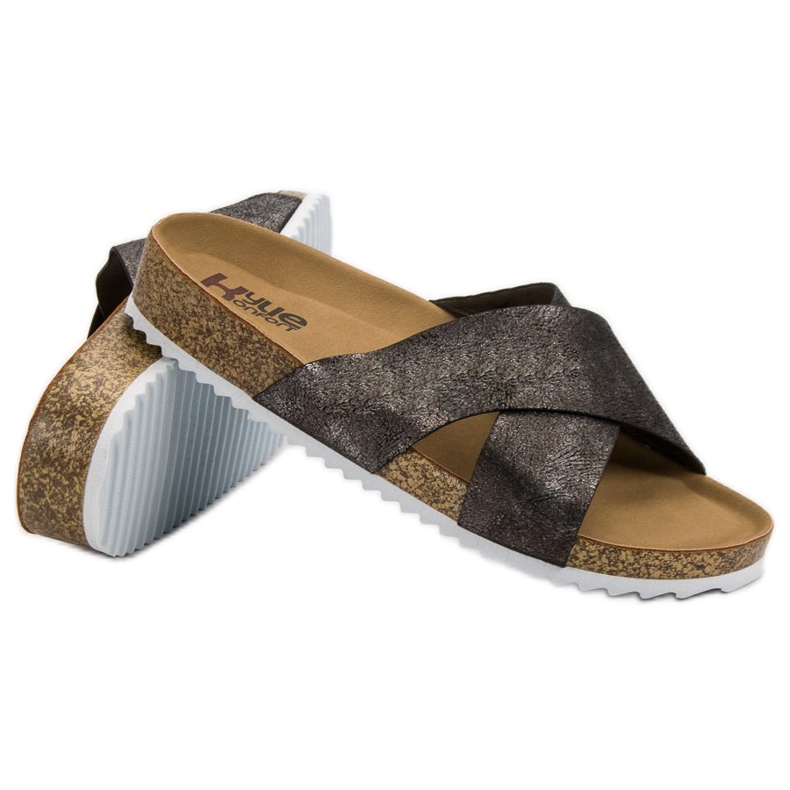 Kylie Papuci gri confortabili 1 Kylie Papuci gri confortabili 1