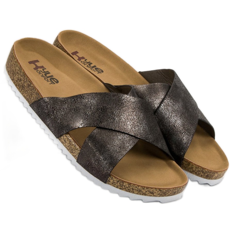 Kylie Papuci gri confortabili 2 Kylie Papuci gri confortabili 2