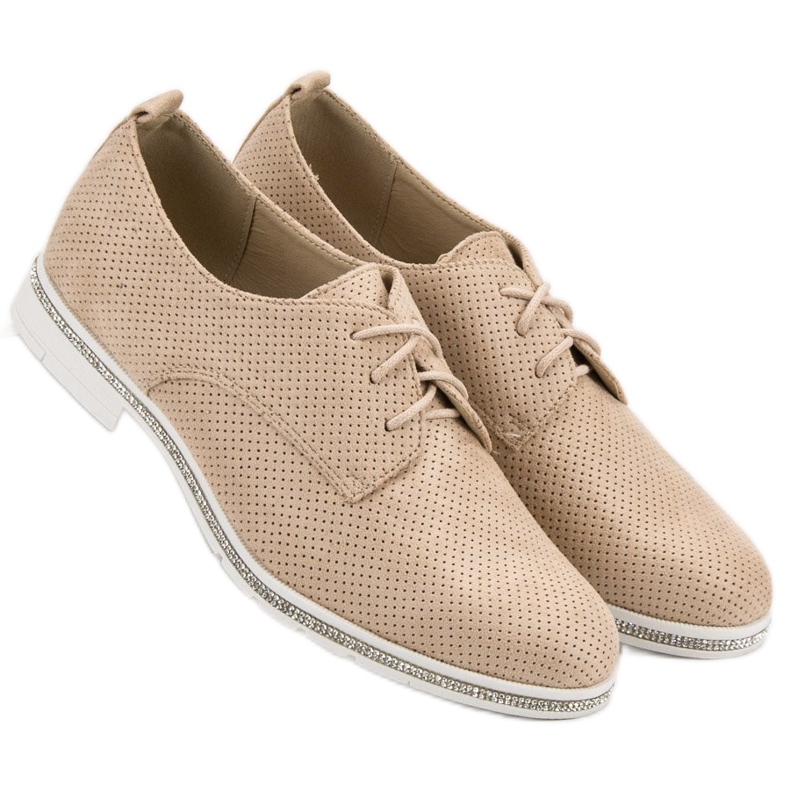 Seastar Brogi bej cu cristale 2 Seastar Brogi bej cu cristale 2