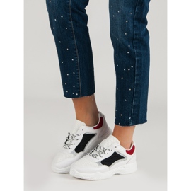 Încălțăminte sport confortabilă alb multicolor 2