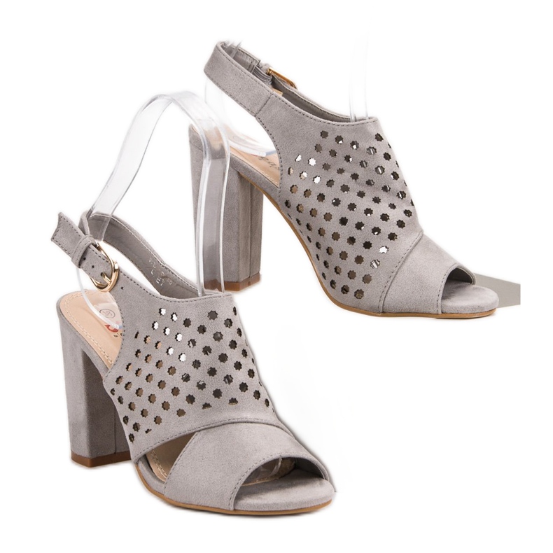 Seastar Sandale construite ajurate gri 2