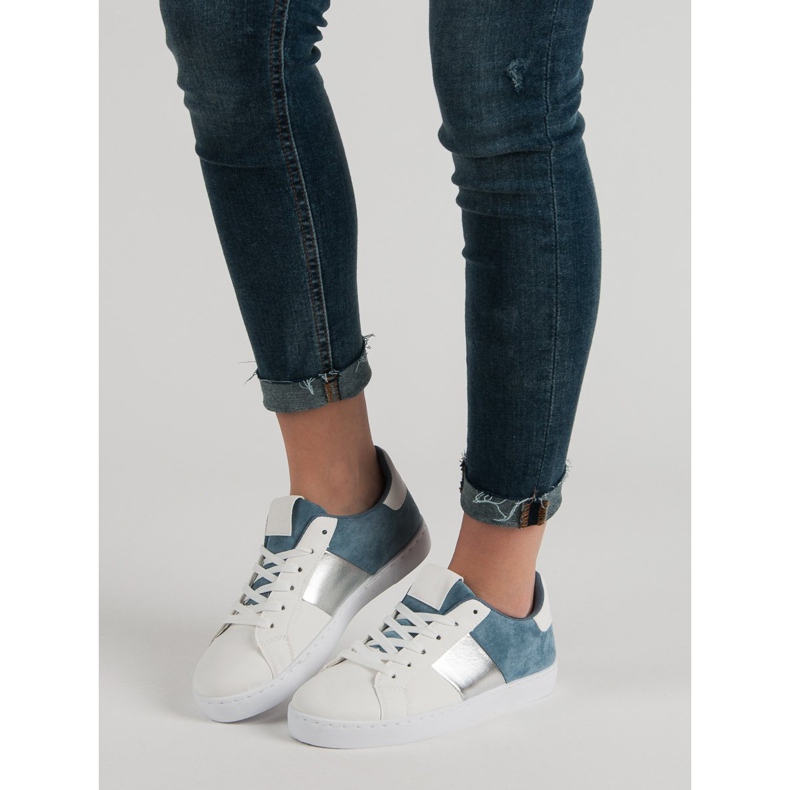 Încălțăminte sport confortabilă alb albastru 1 Încălțăminte sport confortabilă alb albastru 1