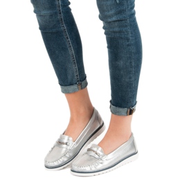 Filippo Mocasini confortabili din piele gri 2 Filippo Mocasini confortabili din piele gri 2