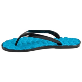 SHELOVET Flip-flops din cauciuc albastru 2