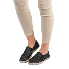 Ideal Shoes Sliponi confortabili negru 1