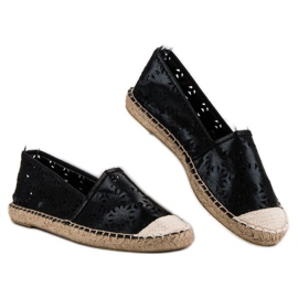 Cm Paris Espadrile textile negru 2