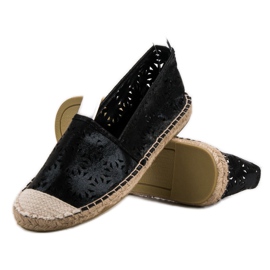 Cm Paris Espadrile textile negru 1