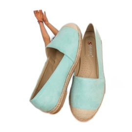 Seastar Espadrile din piele de menta verde 2
