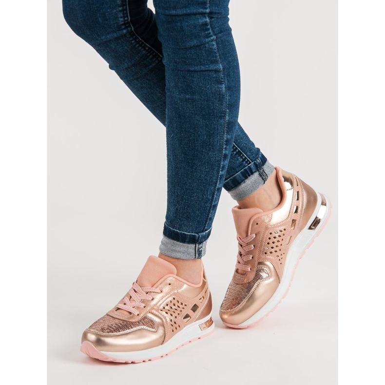 Încălțăminte sport cu paiete roz 1 Încălțăminte sport cu paiete roz 1