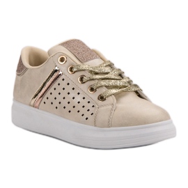 Pantofi sport la modă maro 1