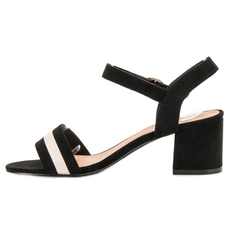 Queen Vivi Sandale cu toc înalt la modă negru 1