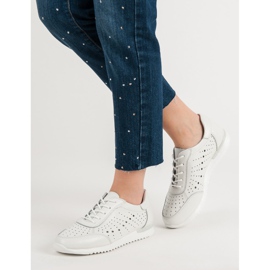 Kylie Pantofi albi din piele 2