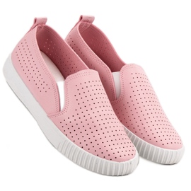 SHELOVET Slipons ajurati roz 2