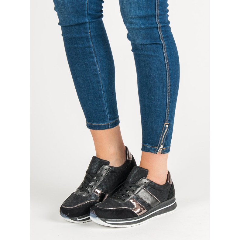 SHELOVET Încălțăminte sport cu șiret negru 1