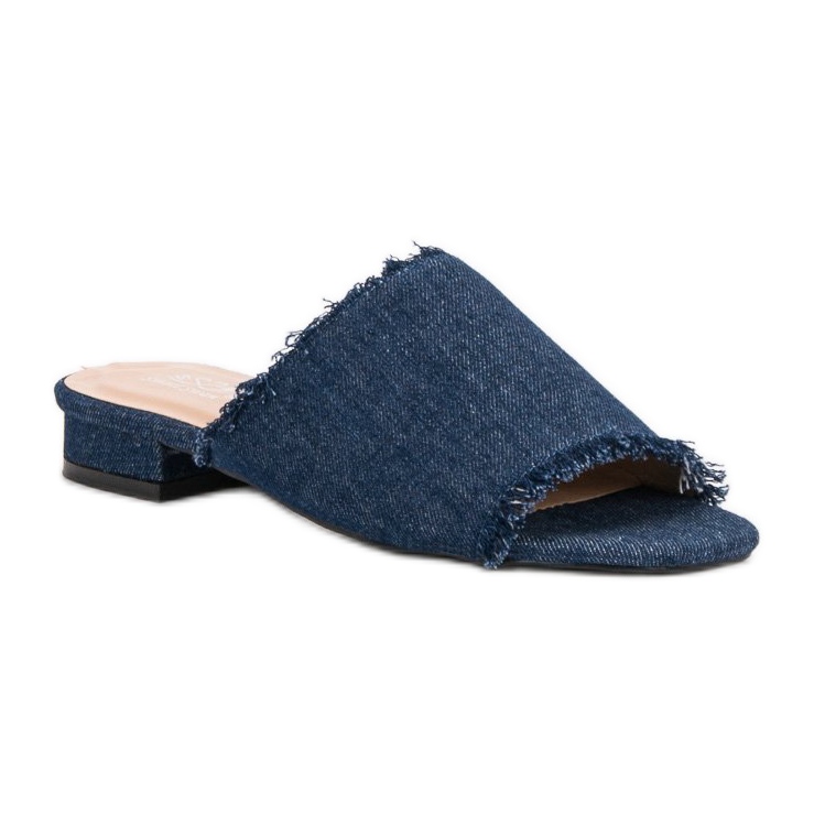 Small Swan Papuci Denim albastru 1