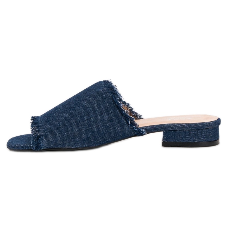 Small Swan Papuci Denim albastru 2