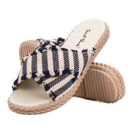 Seastar Papuci cu dungi albastru 4