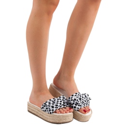 Seastar Papuci cu puncte alb negru 1