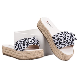 Seastar Papuci cu puncte alb negru 6