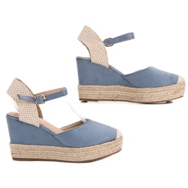 Seastar Espadrile pe platformă albastru 3