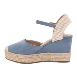 Seastar Espadrile pe platformă albastru 6