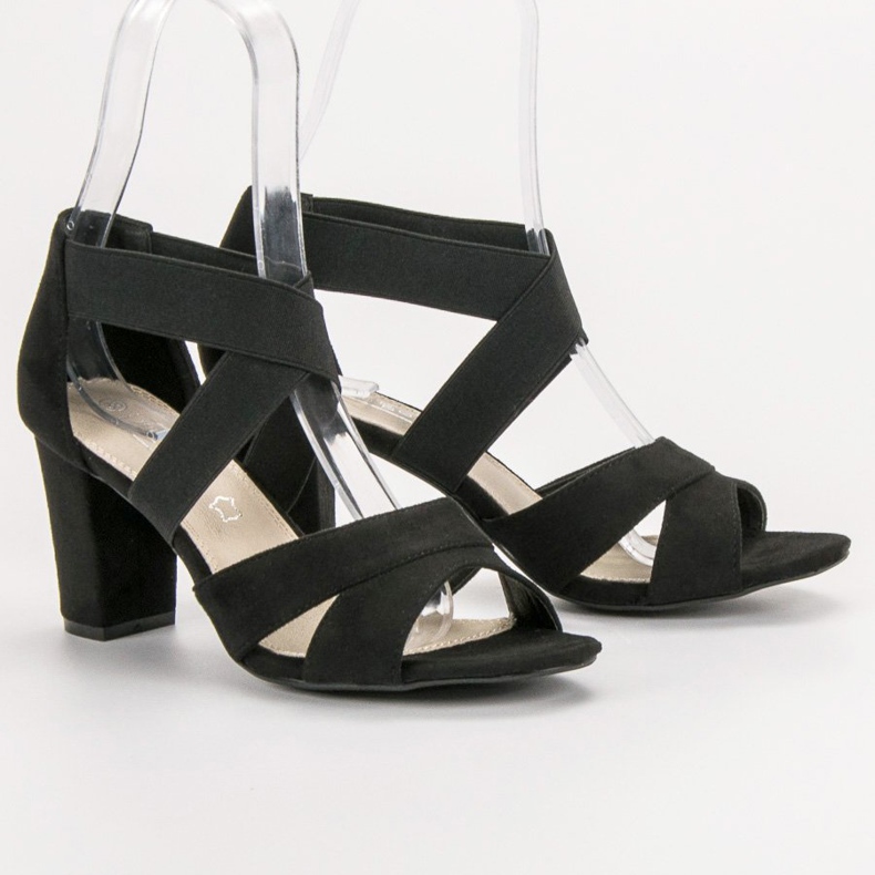 Filippo Sandale alunecate negre negru 1