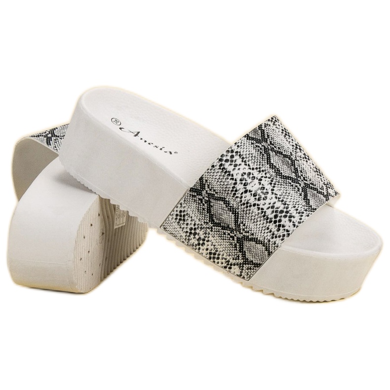 Anesia Paris Papuci pe platformă multicolor 1