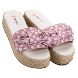 Seastar Papuci cu puncte roz 1