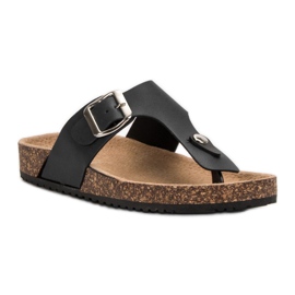 Seastar Flip-flops confortabile negru 2