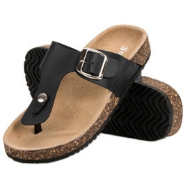 Seastar Flip-flops confortabile negru 4