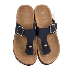 Seastar Flip-flops confortabile albastru marin 6