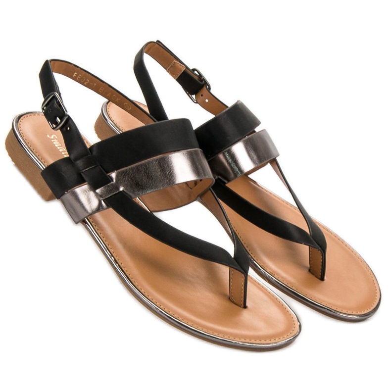 Small Swan Sandale japoneze negru 2