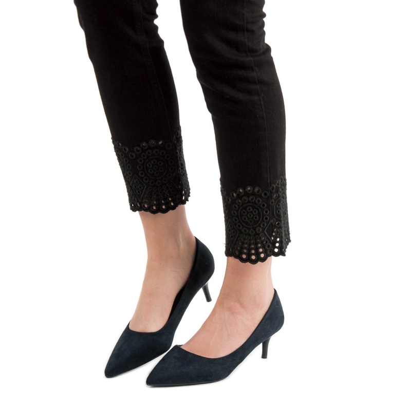 Nio Nio Pompele din piele neagră negru 1