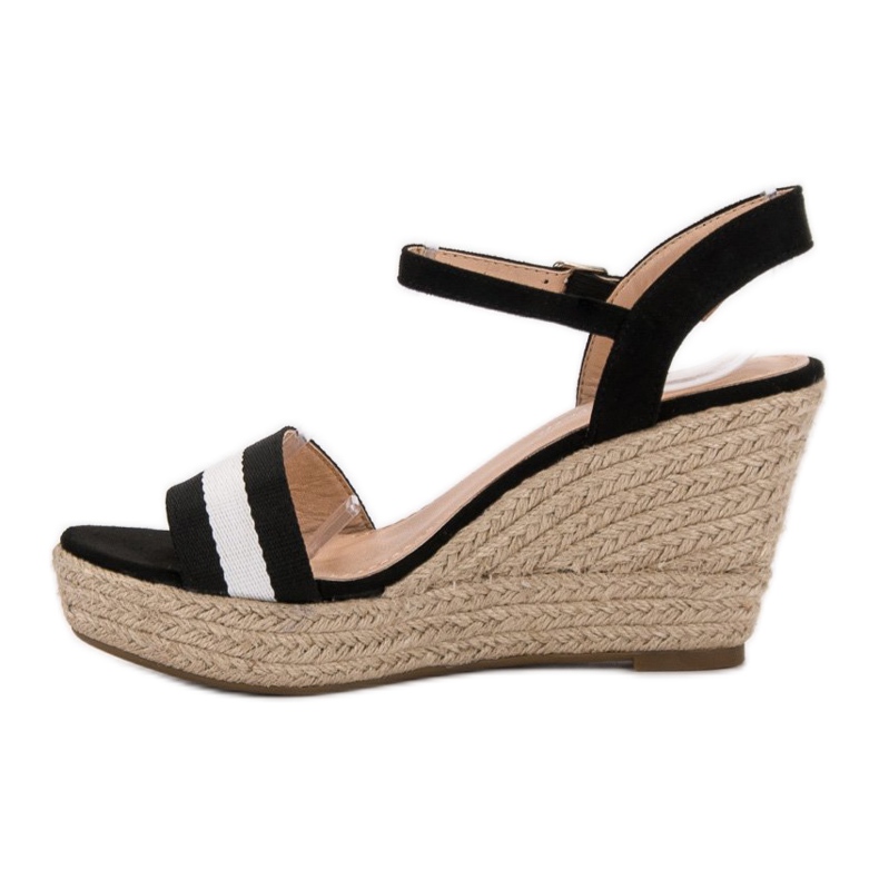 Primavera Sandale cu toc casual negru 1