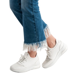 Ideal Shoes Pantofi sport pentru femei alb 1