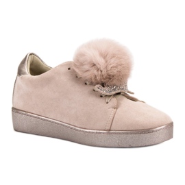 Lucky Shoes Pantofi sport din piele de căprioară maro 1 Lucky Shoes Pantofi sport din piele de căprioară maro 1