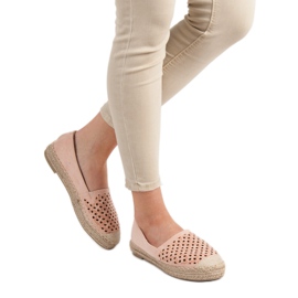 VICES Espadrile din piele de căprioară roz 2
