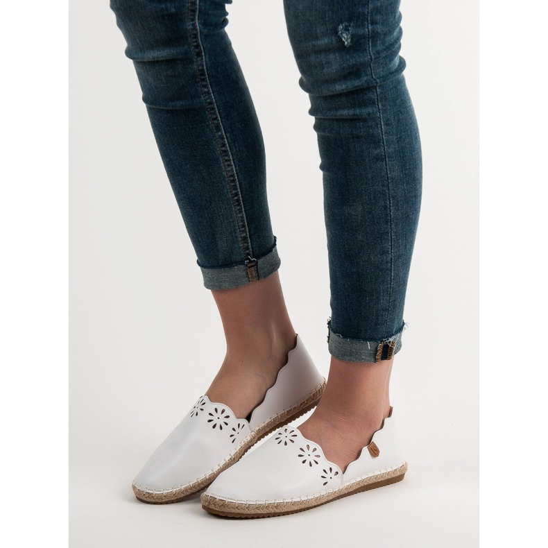 Espadrile albe VICES 1