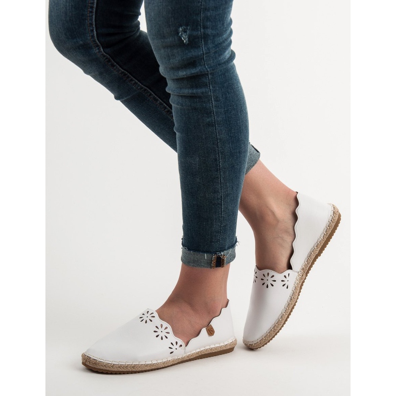 Espadrile albe VICES 2