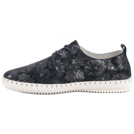Filippo Cizme de piele legate albastru multicolor 4